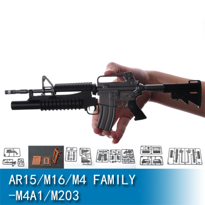 Trumpeter AR15/M16/M4 FAMILY-M4A1/M203 1:3 01909