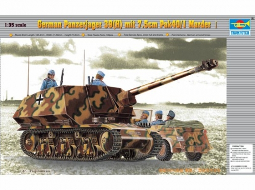 Trumpeter Panzerjager39(H)75mm Marder II 1:35 Armored vehicle 00354