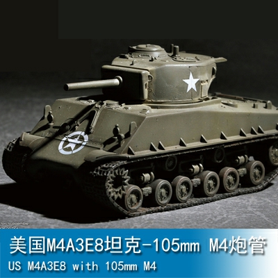 Trumpeter US M4A3E8 with 105mm M4 1:72 Tank 07168