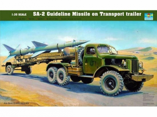 Trumpeter Sam-2  Missile with Loading Cabin 1:35 Military Transporter 00204