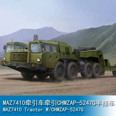 Trumpeter MAZ7410 Tractor W/CHMZAP-5247G 1:35 Military Transporter 01056