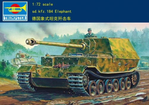 Trumpeter Panzerjager tiger(p) sd.kfz.184 1:72 Armored vehicle 07204