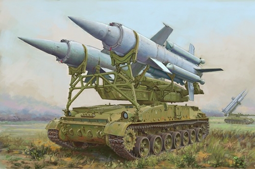 Trumpeter Soviet 2K11A  TEL w/9M8M Missile Krug-a"(SA-4 Ganef)" 1:72 Military Transporter 07178
