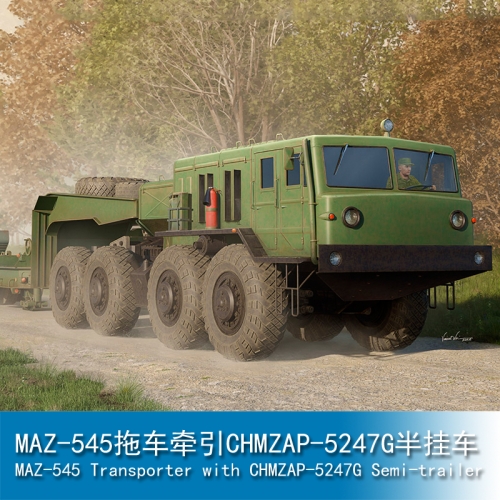 Trumpeter MAZ-545 Transporter with CHMZAP-5247G Semi-trailer 1:35 Military Transporter 01089
