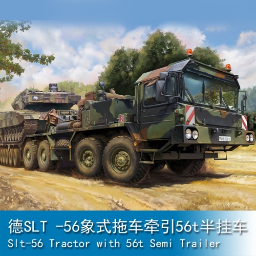 Trumpeter Slt-56 Tractor with 56t Semi Trailer 1:72 Military Transporter 07196