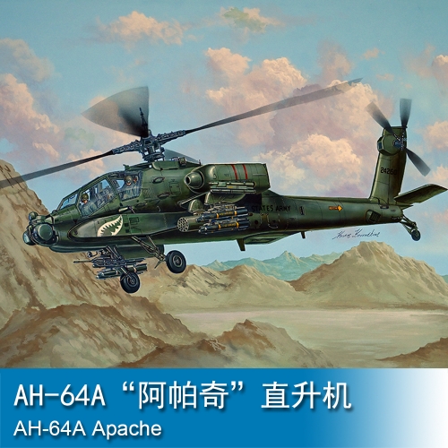 Trumpeter AH-64A Apache 1:48 Helicopter 05838