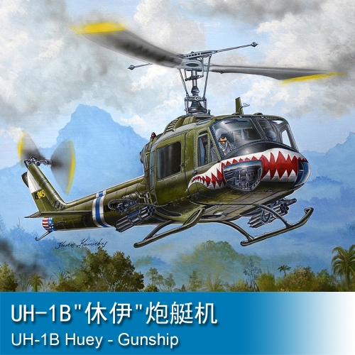 Trumpeter UH-1B Huey - Gunship 1:35 Helicopter 05112